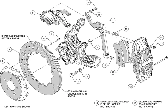 AERO4 / MC4 Rear Brake Upgrade Kit For Mustang 2015-23 | #140-13888 | Wilwood - Image 10