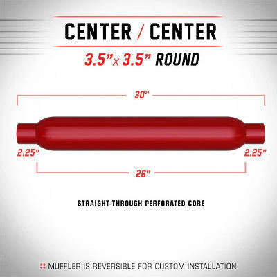 Universal Glass Pack Muffler 2.25 C/C Round 3.5 x 26 | #13145 | MagnaFlow