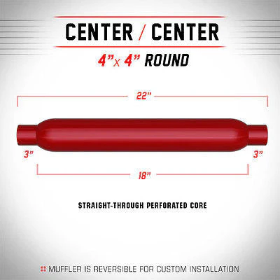 Universal Glass Pack Muffler 3 C/C Round 4 x 18 | #13129 | MagnaFlow