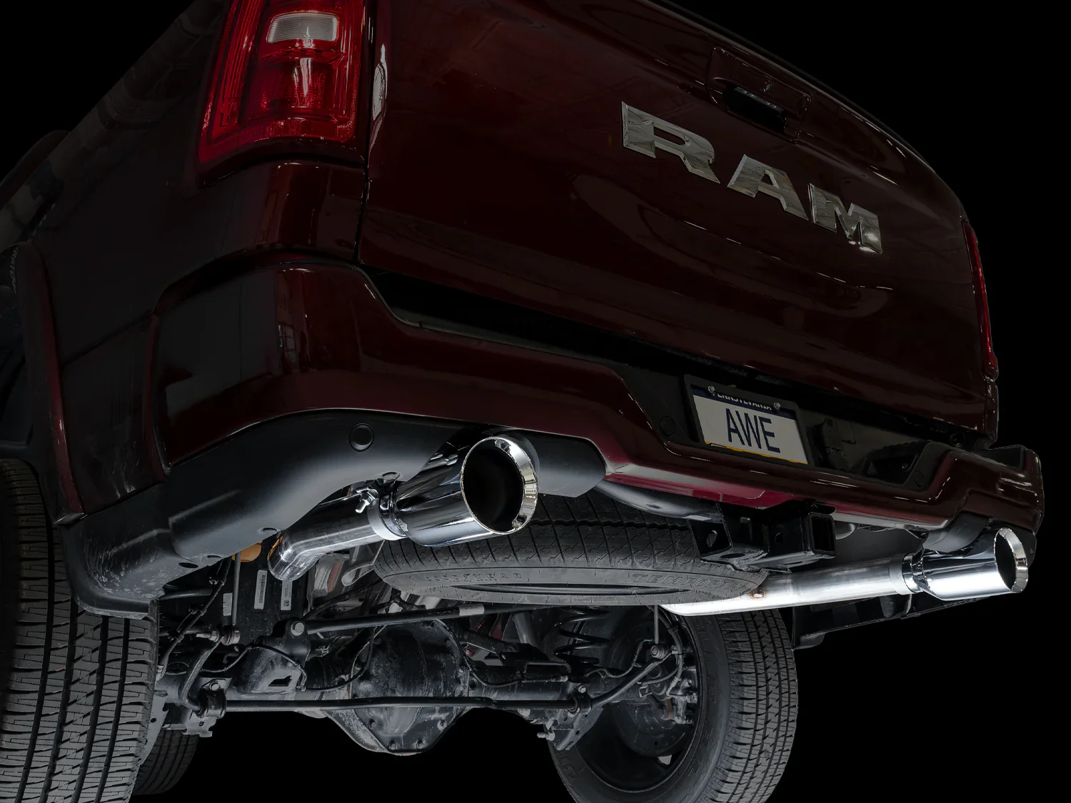 0FG True Dual Cat-Back (Chrome Silver Tips) for RAM 1500 3.0TT 2025+ | #3015-32530 | AWE Tuning - Image 12