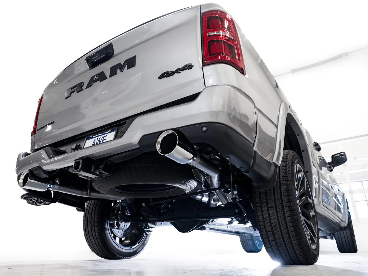 0FG True Dual Cat-Back (Chrome Silver Tips) for RAM 1500 3.0TT 2025+ | #3015-32530 | AWE Tuning - Image 15