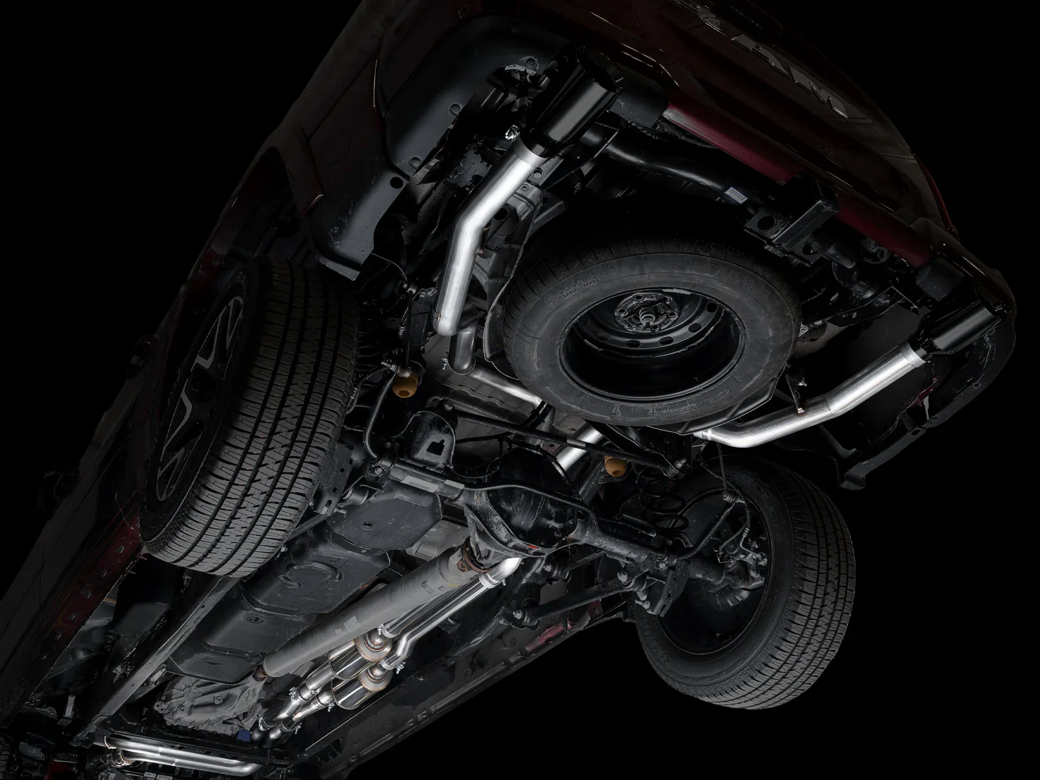 0FG True Dual Cat-Back (Diamond Black Tips) for RAM 1500 3.0TT 2025+ | #3015-33530 | AWE Tuning - Image 10