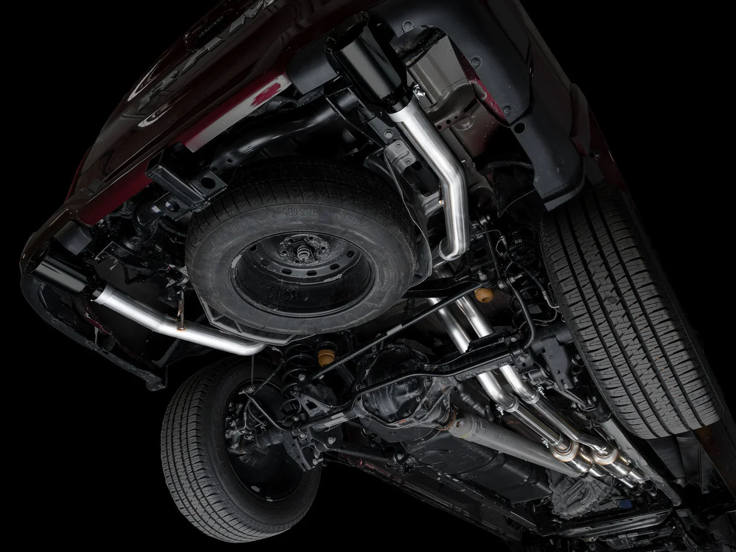 0FG True Dual Cat-Back (Diamond Black Tips) for RAM 1500 3.0TT 2025+ | #3015-33530 | AWE Tuning - Image 11
