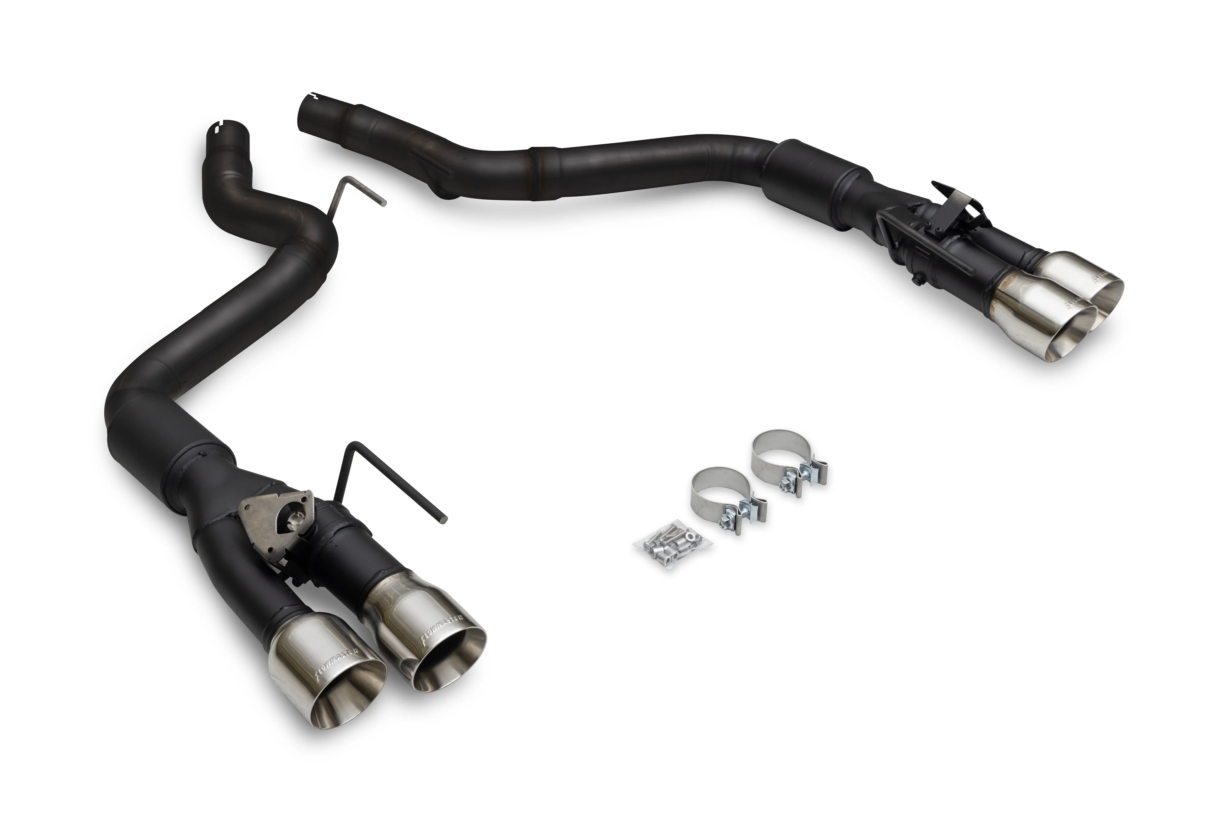 Outlaw Axle-Back Exhaust (Polished Tips) for Mustang 5.0L GT 2024+ | #818164 | Flowmaster