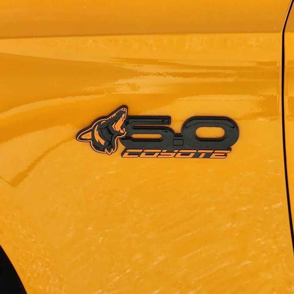 Howling Coyote S550 Style 5.0L Wing Emblems for Mustang 2015-23 & 2024+ | #85101-11 | AMP - Image 2