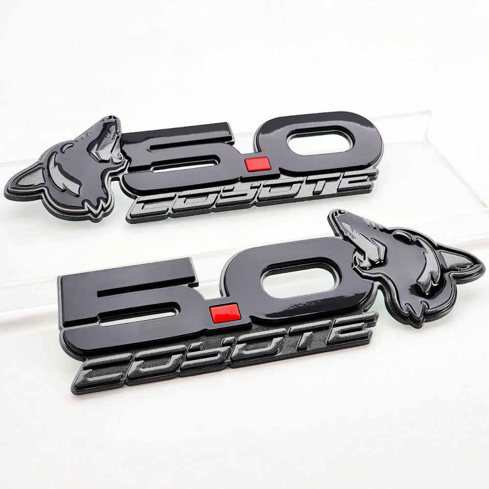 Howling Coyote S550 Style 5.0L Wing Emblems for Mustang 2015-23 & 2024+ | #85101-11 | AMP - Image 5