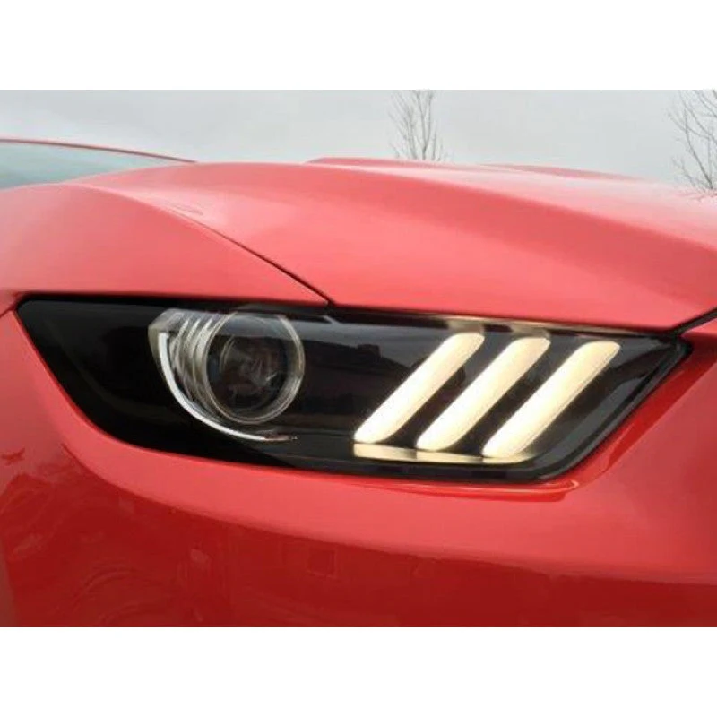 Front Headlight Amber Corner Tints (Options available) for Mustang 2015-17 | #15FM_HAC | Anchor Room - Image 3