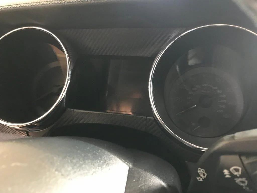 Dash Overlay Vinyl Kit (Black Carbon Fibre) for Mustang 2015-23 | #15FM_DOK_CF | Anchor Room - Image 5