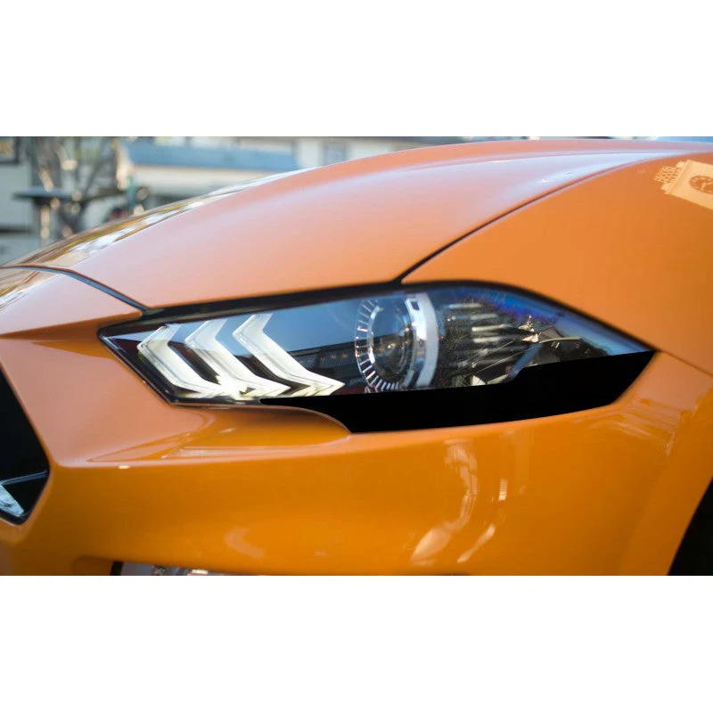 Front Headlight Partial Amber Corner Tints (Options available) for Mustang 2018-23 | #18FM_PHAC | Anchor Room - Image 2