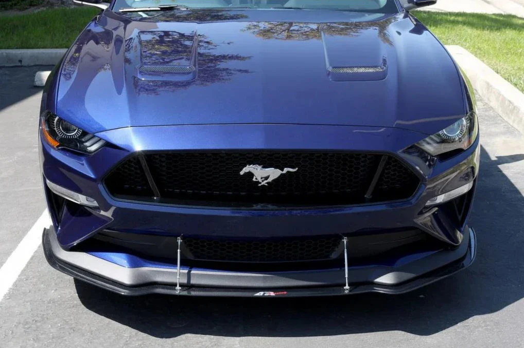 Carbon Fibre Front Splitter with Rods for Mustang 5.0L GT 2018-23 (Perf. Pack) | #CW-201810 | APR Performance - Image 3