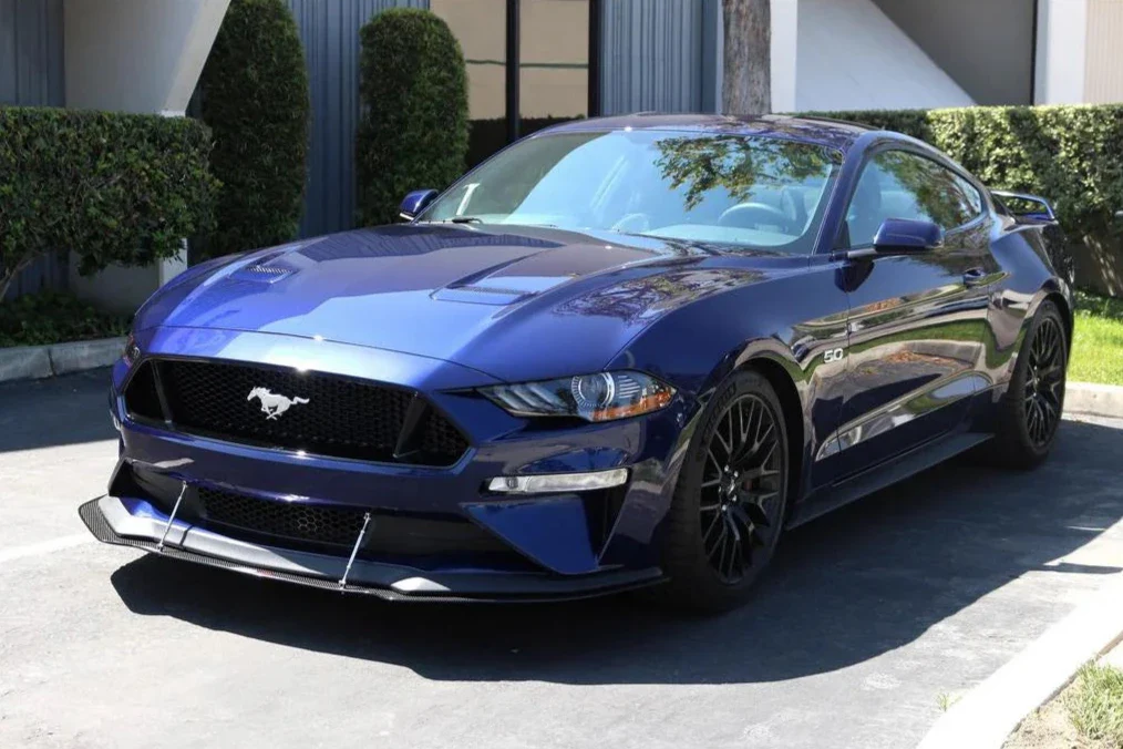 Carbon Fibre Front Splitter with Rods for Mustang 5.0L GT 2018-23 (Perf. Pack) | #CW-201810 | APR Performance - Image 4