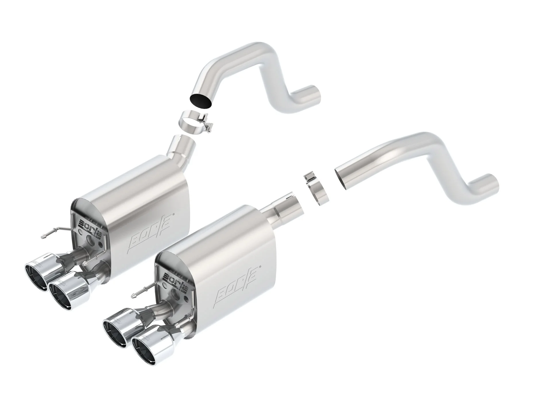Axle-Back S-Type II Exhaust CORVETTE C6 ZO6/ZR1 2006-13 #11917 | Borla