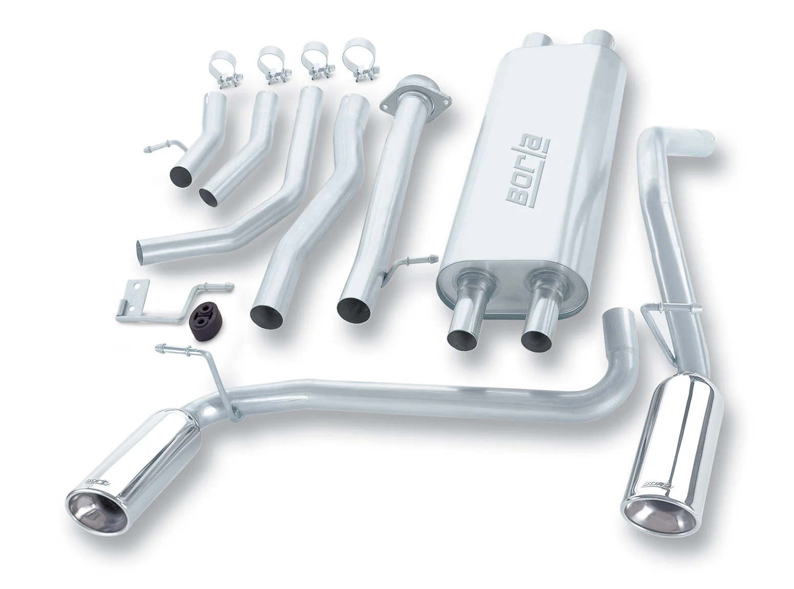 Cat-Back Touring Exhaust H2SUV/SUT 2003-06 #140037 | Borla