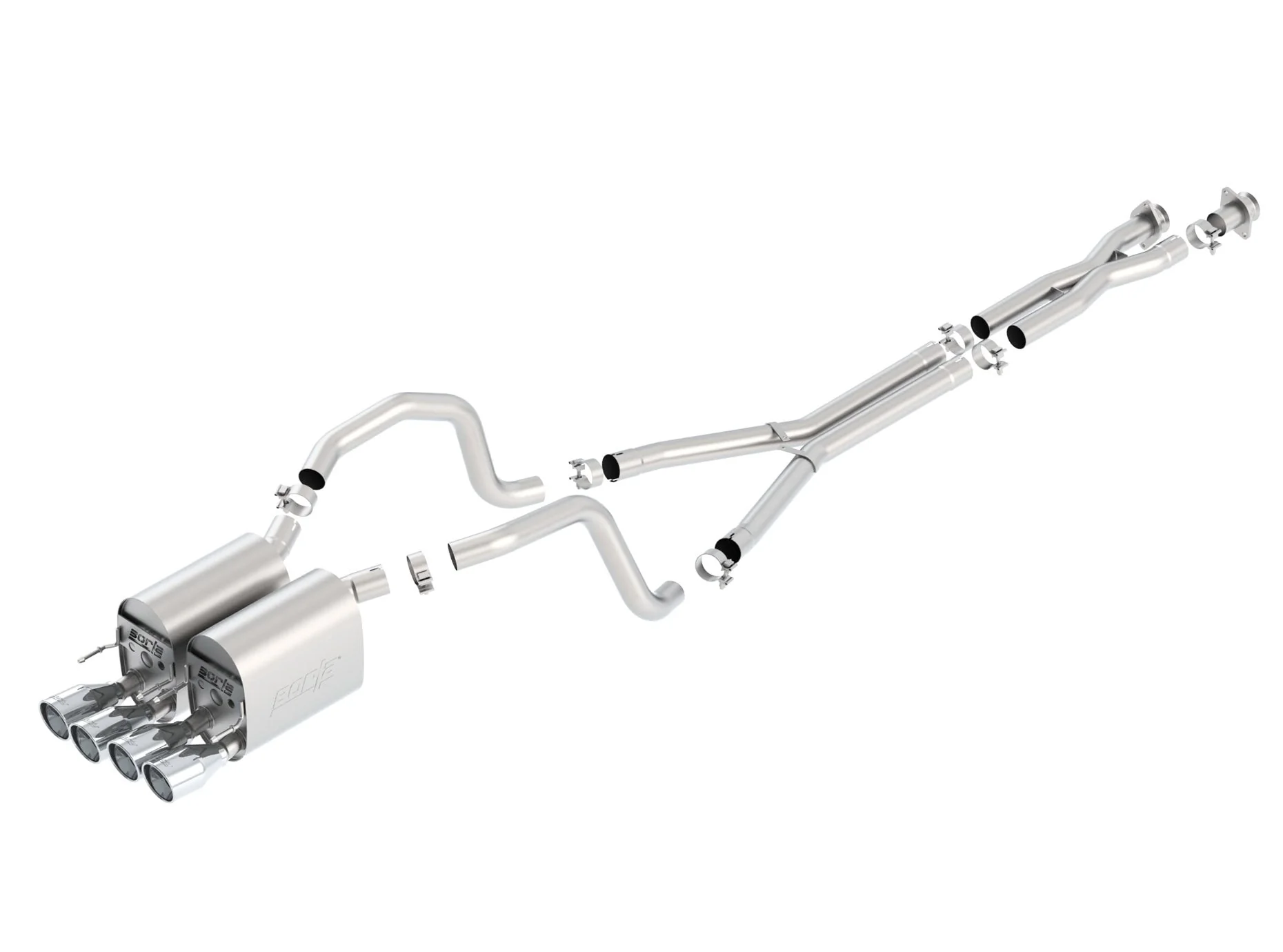 Cat-Back S-Type II Exhaust CORVETTE C6 2005-08 #140452 | Borla