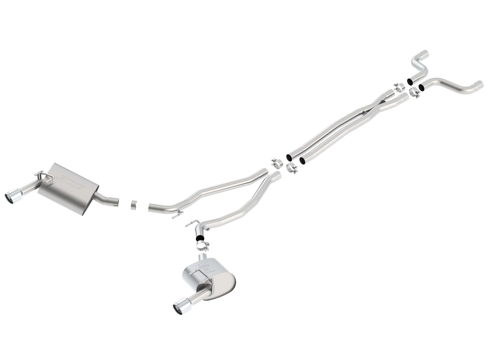 Cat-Back S-Type Exhaust CAMARO V6 2014-15 #140526 | Borla