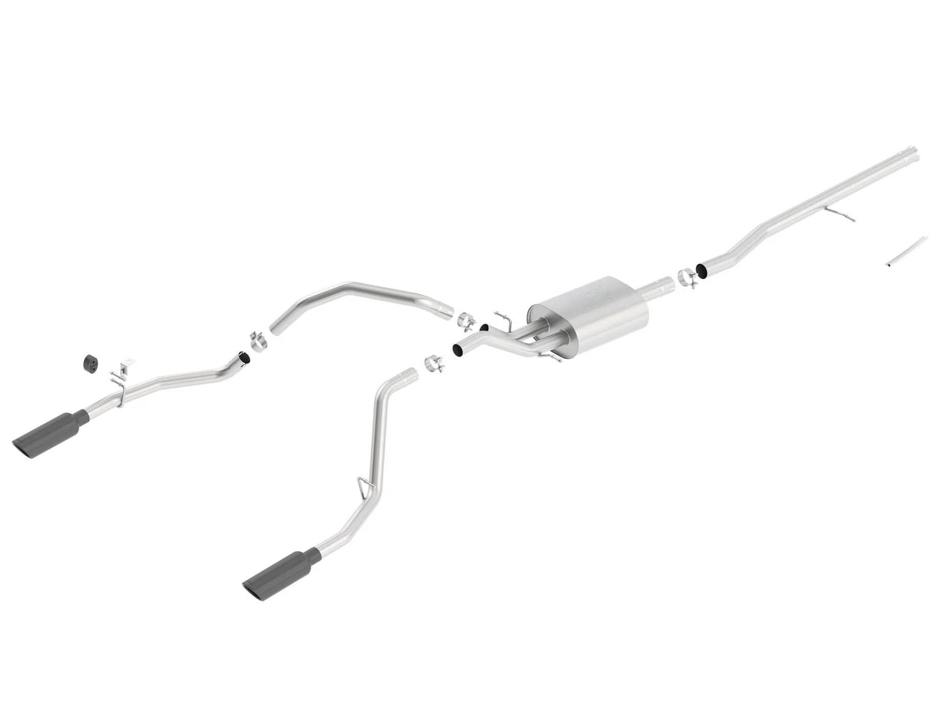 Cat-Back ATAK Exhaust SILVERADO 1500 2014-17 #140537BC | Borla