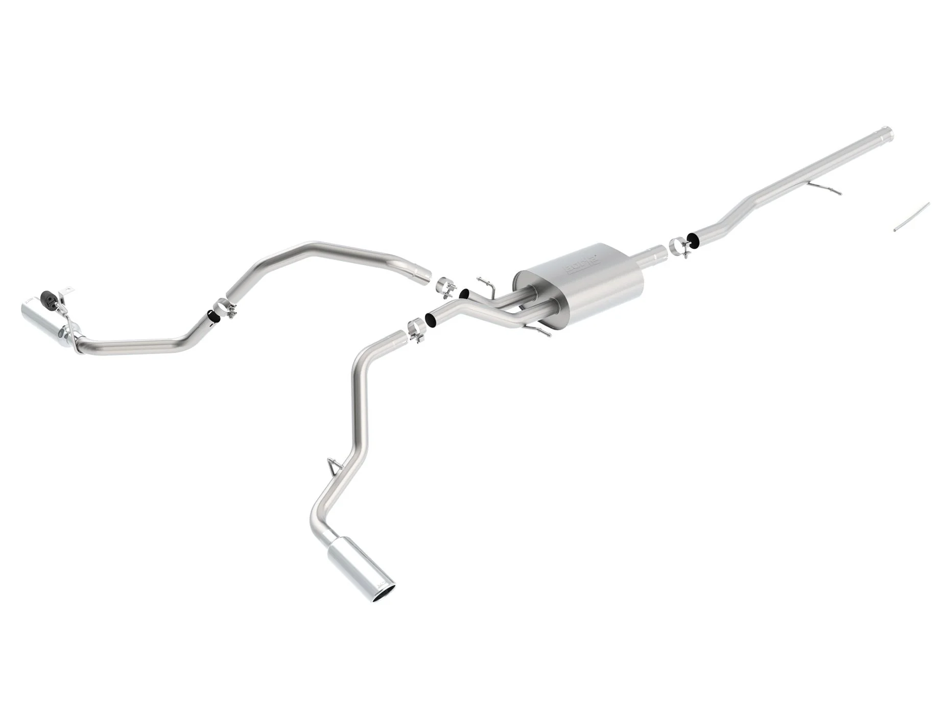 Cat-Back S-Type Exhaust SILVERADO 1500 2014-17 #140545 | Borla