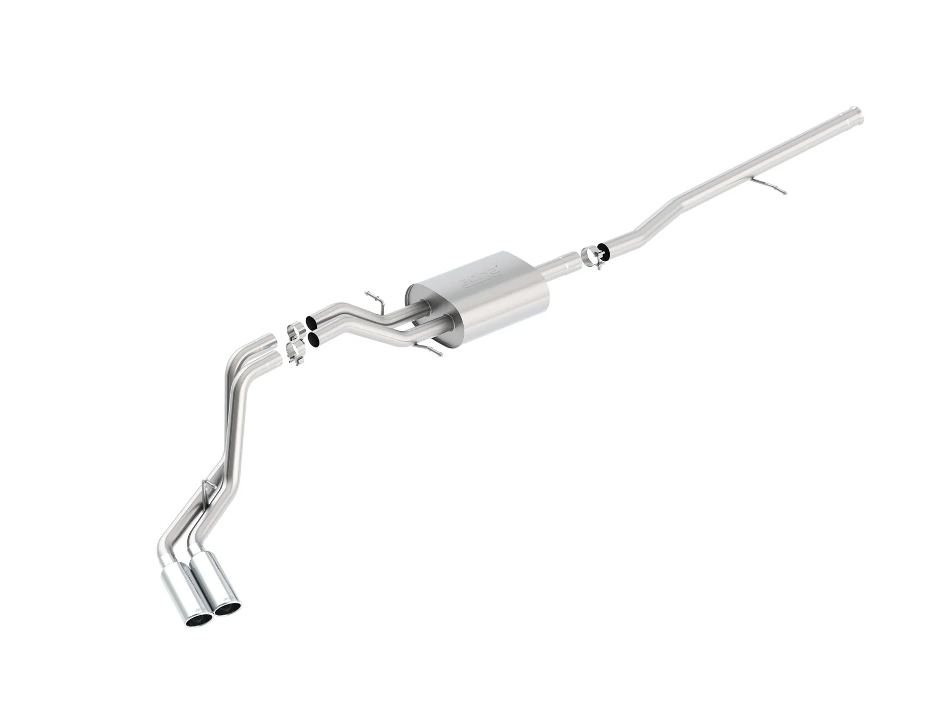 Cat-Back S-Type Exhaust SILVERADO 1500 2014-17 #140550 | Borla