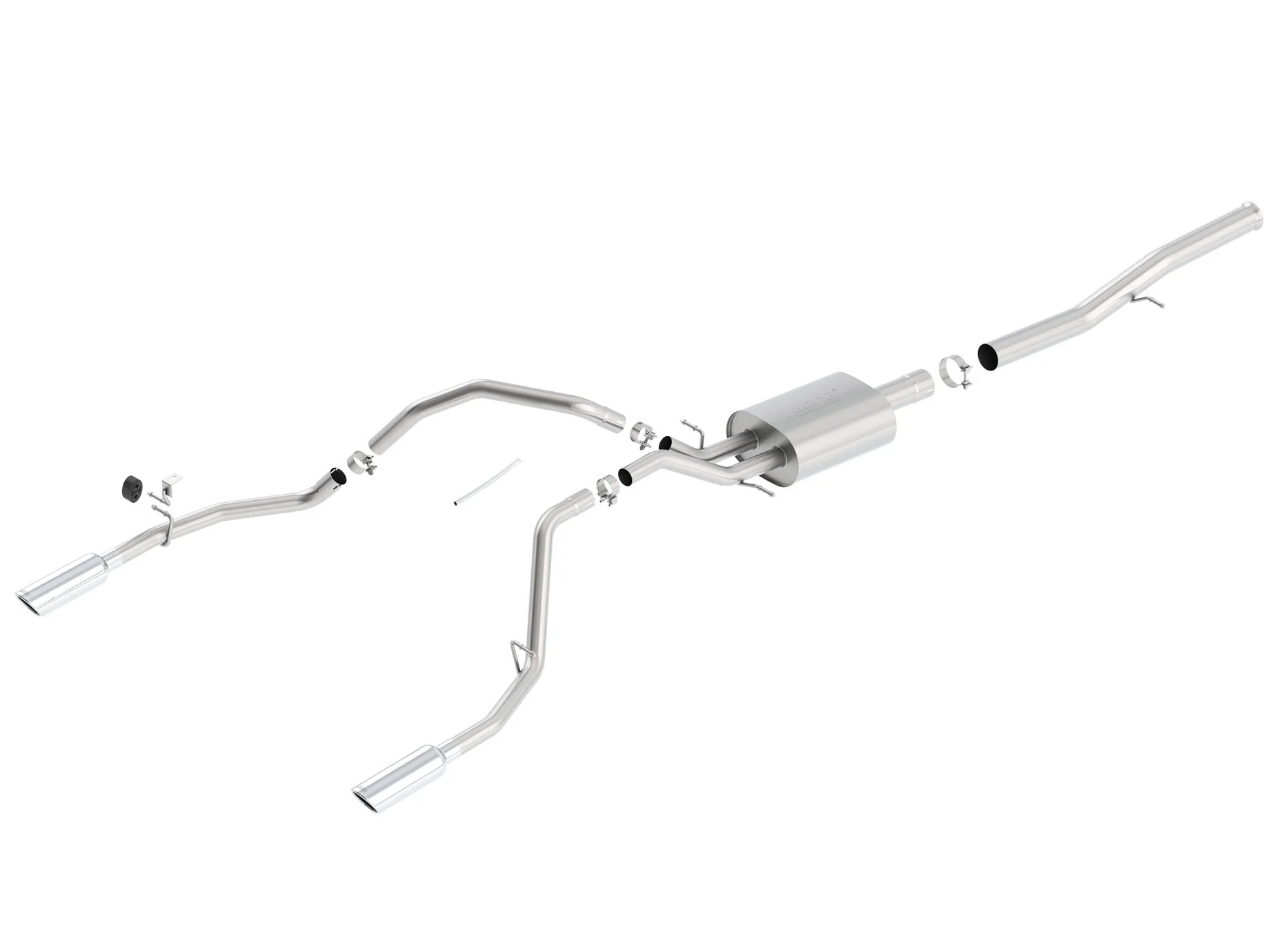 Cat-Back Touring Exhaust SILVERADO 1500 2014-17 #140570 | Borla