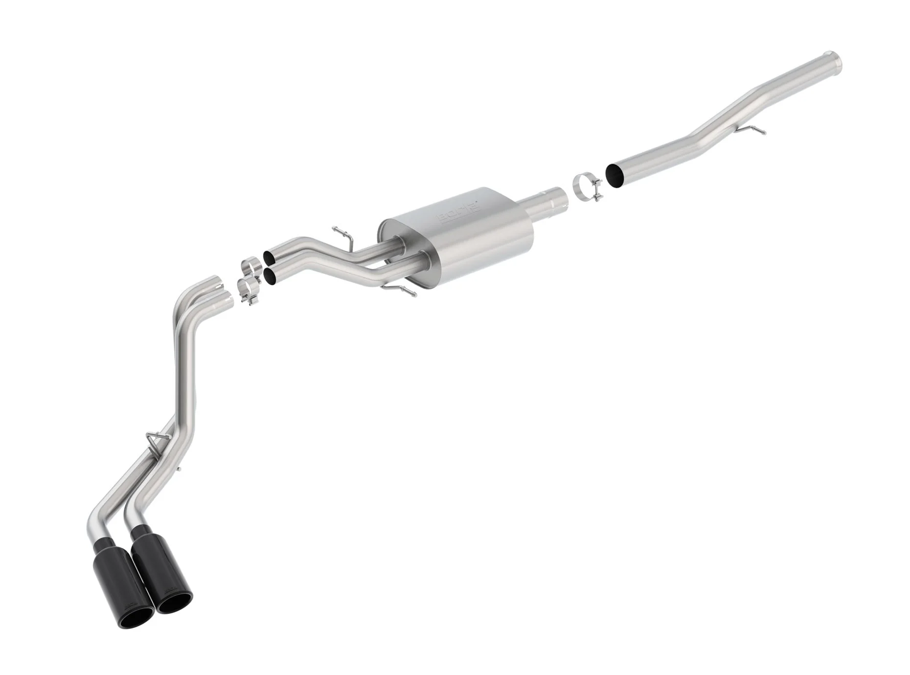 Cat-Back S-Type Exhaust SILVERADO 1500 2014-17 #140576BC | Borla