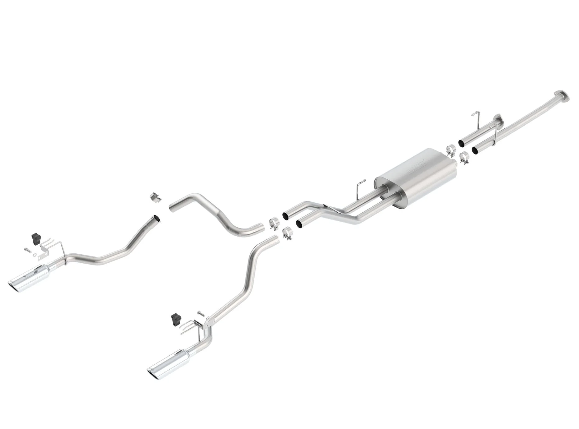 Cat-Back Touring Exhaust TUNDRA 2014-17 #140638 | Borla