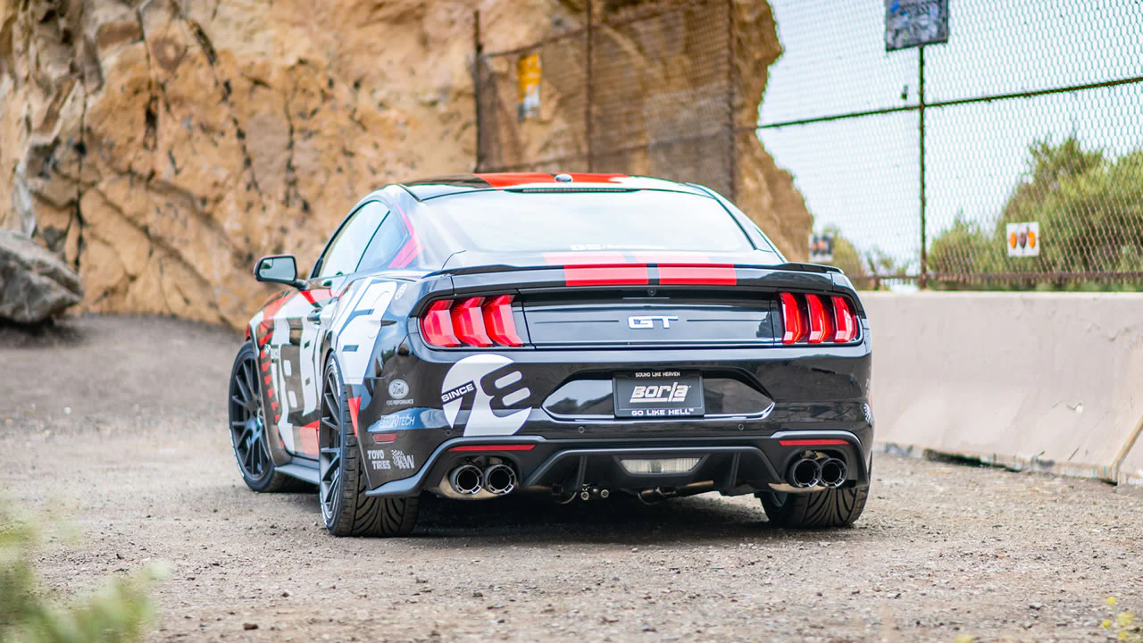 ATAK Cat-Back Exhaust (Carbon Tips) for Mustang 5.0L GT 2018-23 | #140743CF | Borla - Image 3
