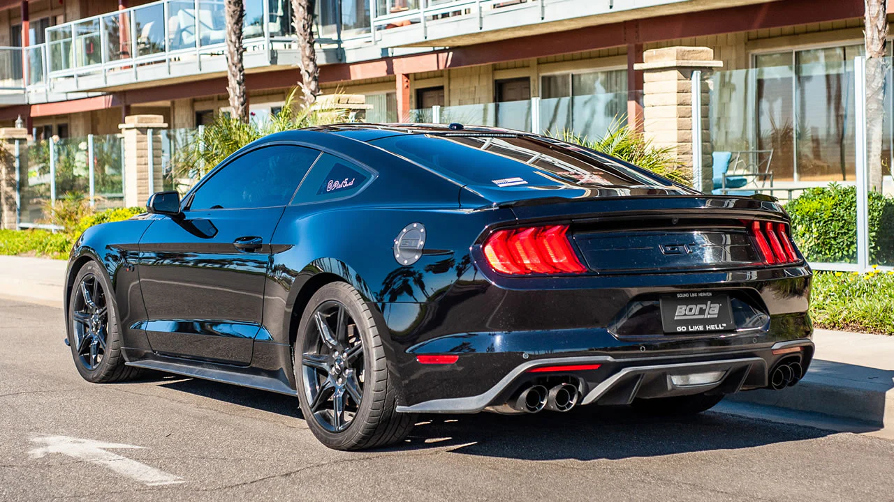 ATAK Cat-Back Exhaust (Carbon Black Tips) for Mustang 5.0L GT 2018-23 | #140743CFBA | Borla - Image 3