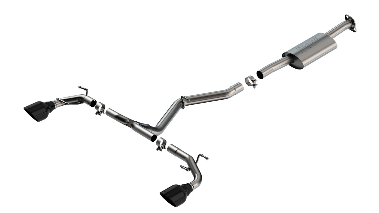 S-Type Cat-Back Exhaust (Black Tips) For Toyota GR86 2.4L 2022-24 #140909BC | Borla