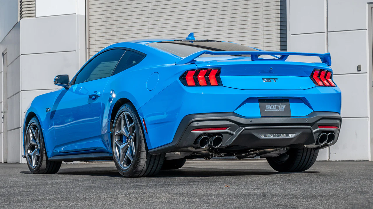 ATAK Cat-Back Exhaust Chrome/Black/Carbon Tips For Mustang GT 2024+ | #140963 | Borla - Image 7