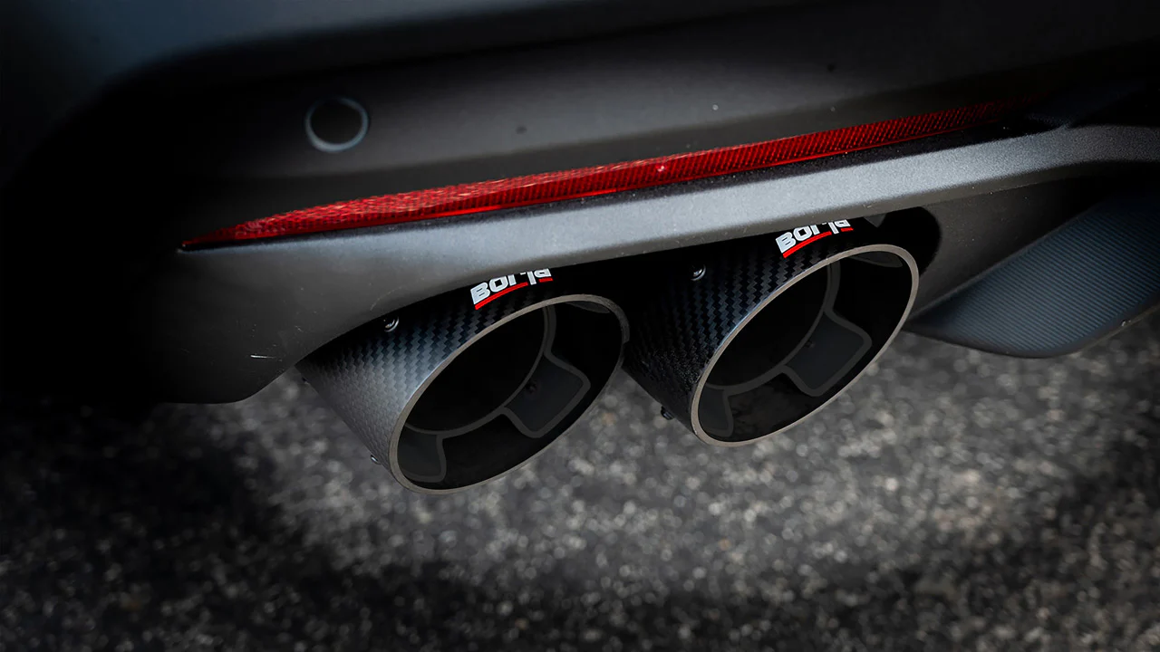 ATAK Cat-Back Exhaust Chrome/Black/Carbon Tips For Mustang GT 2024+ | #140963 | Borla - Image 9