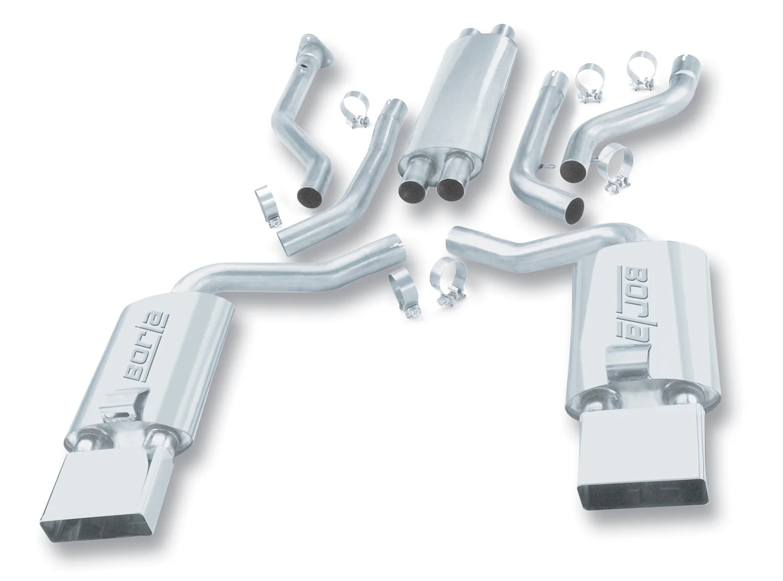 Cat-Back S-Type Exhaust CORVETTE C4 1992-96 #14385 | Borla