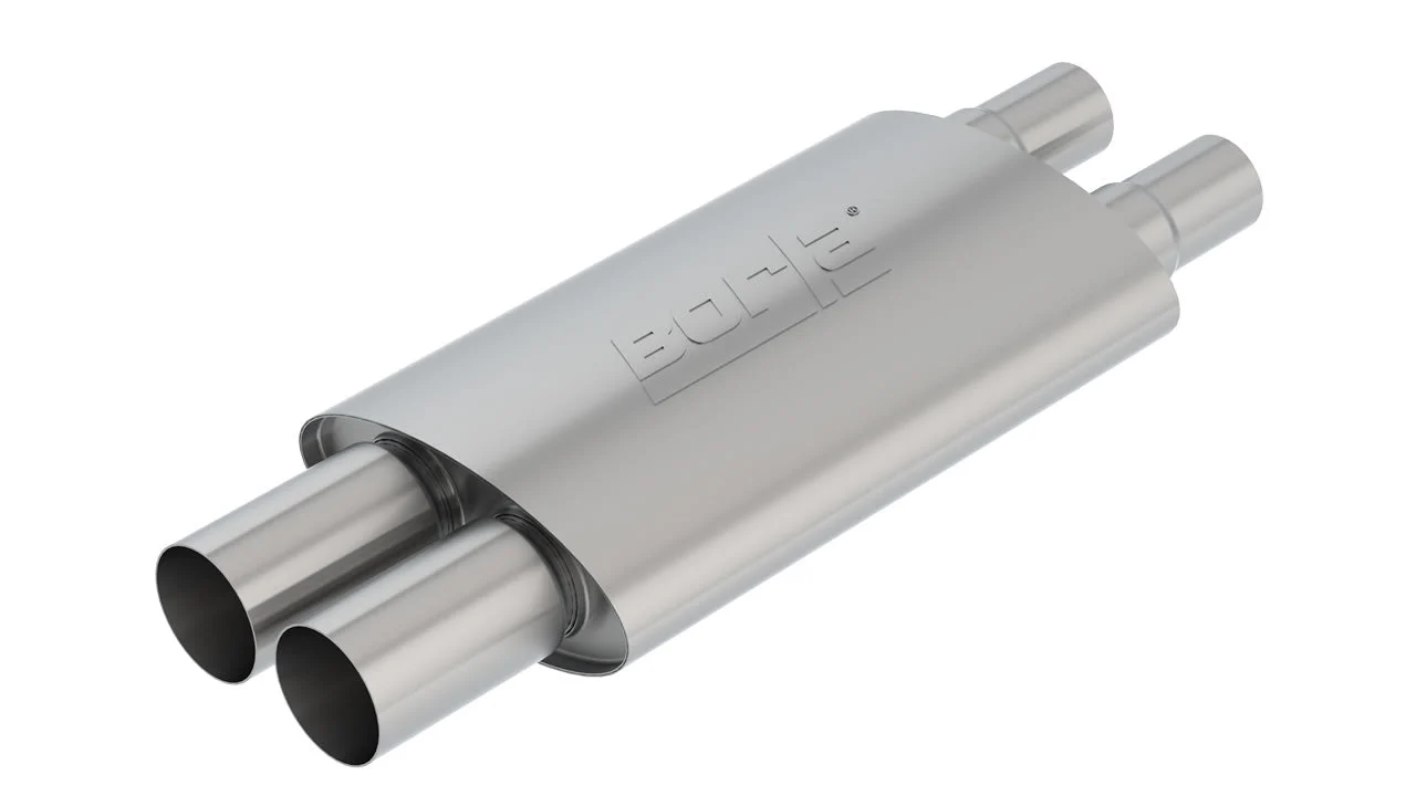 Touring Resonator Muffler for Mustang 5.0L GT 2018-23 | #60661 | Borla