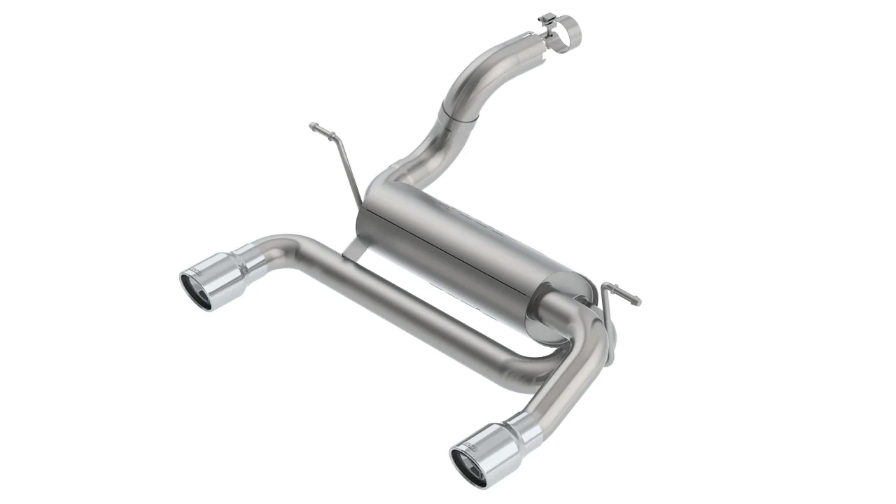 Touring Axle-Back Exhaust for Jeep Wrangler 2.0L 2018+ | #11962 | Borla