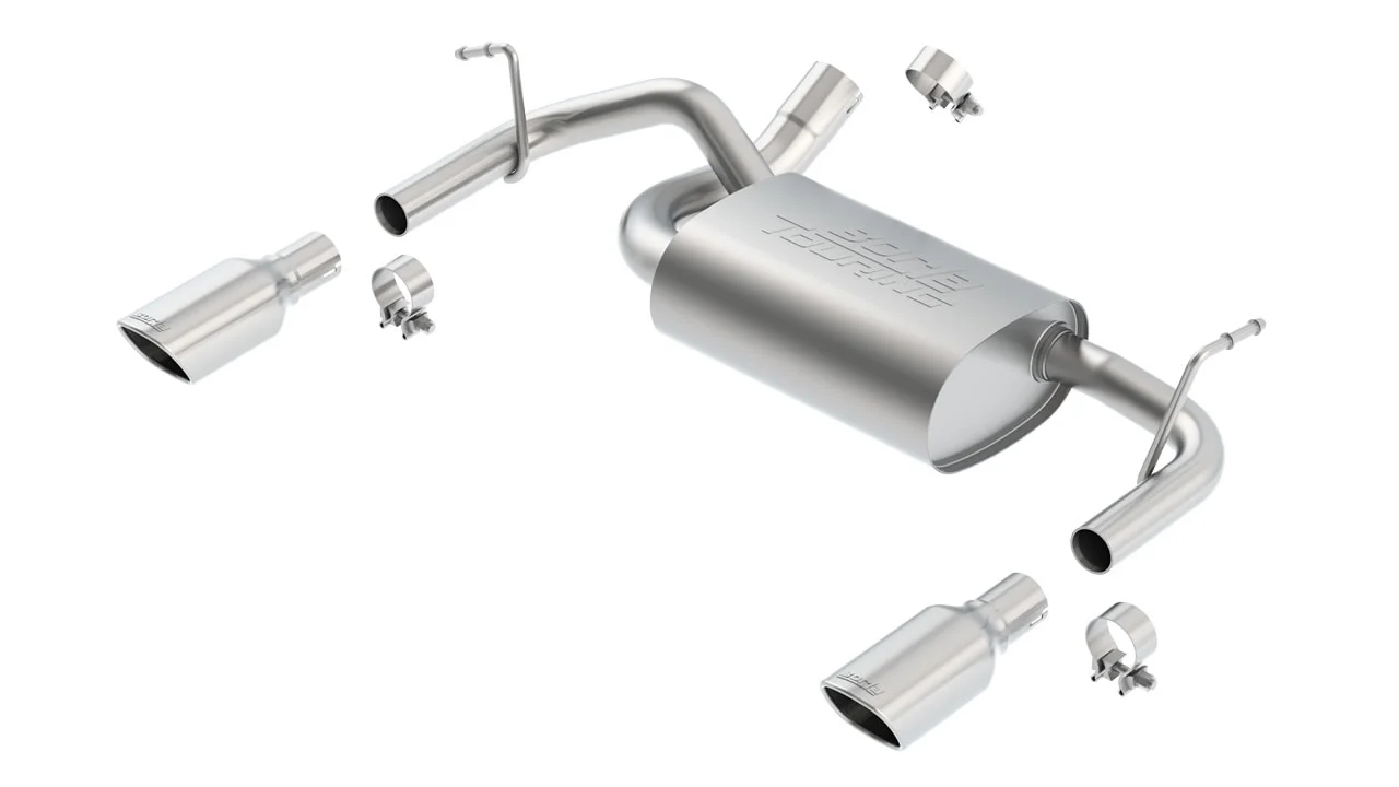 Touring Axle-Back Exhaust for Jeep Wrangler 3.6L 2012-18 | #11834 | Borla