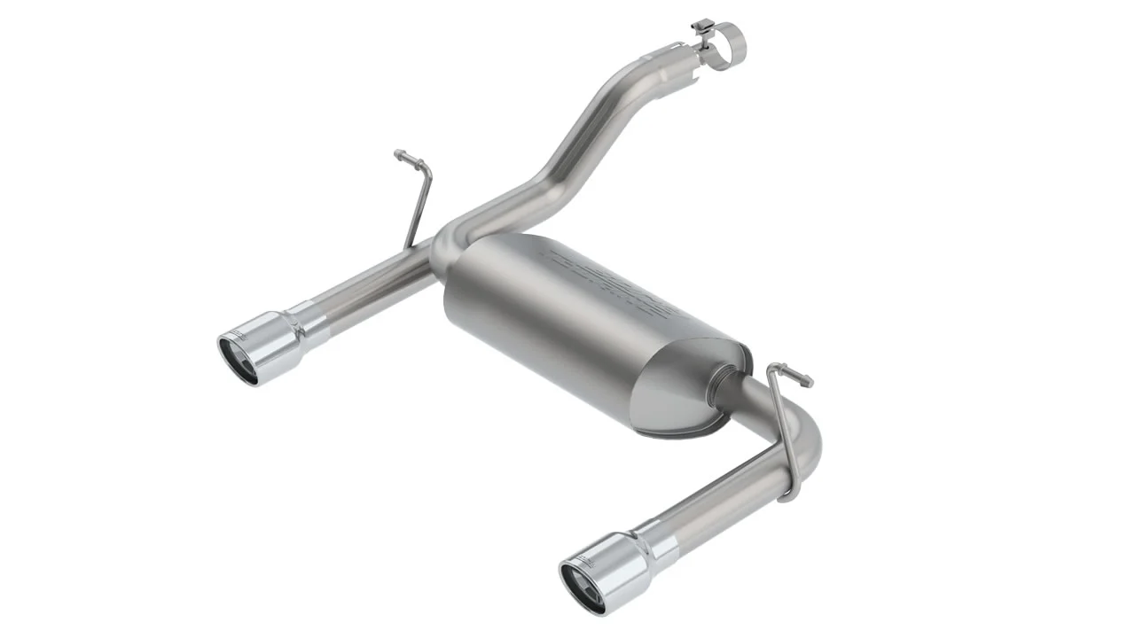 Touring Axle-Back Exhaust for Jeep Wrangler 3.6L 2018+ | #11955 | Borla
