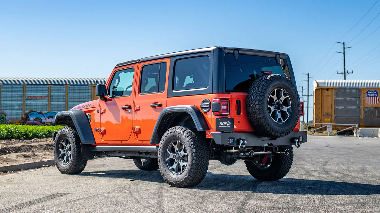 Touring Axle-Back Exhaust for Jeep Wrangler 3.6L 2018+ | #11955 | Borla - Image 3