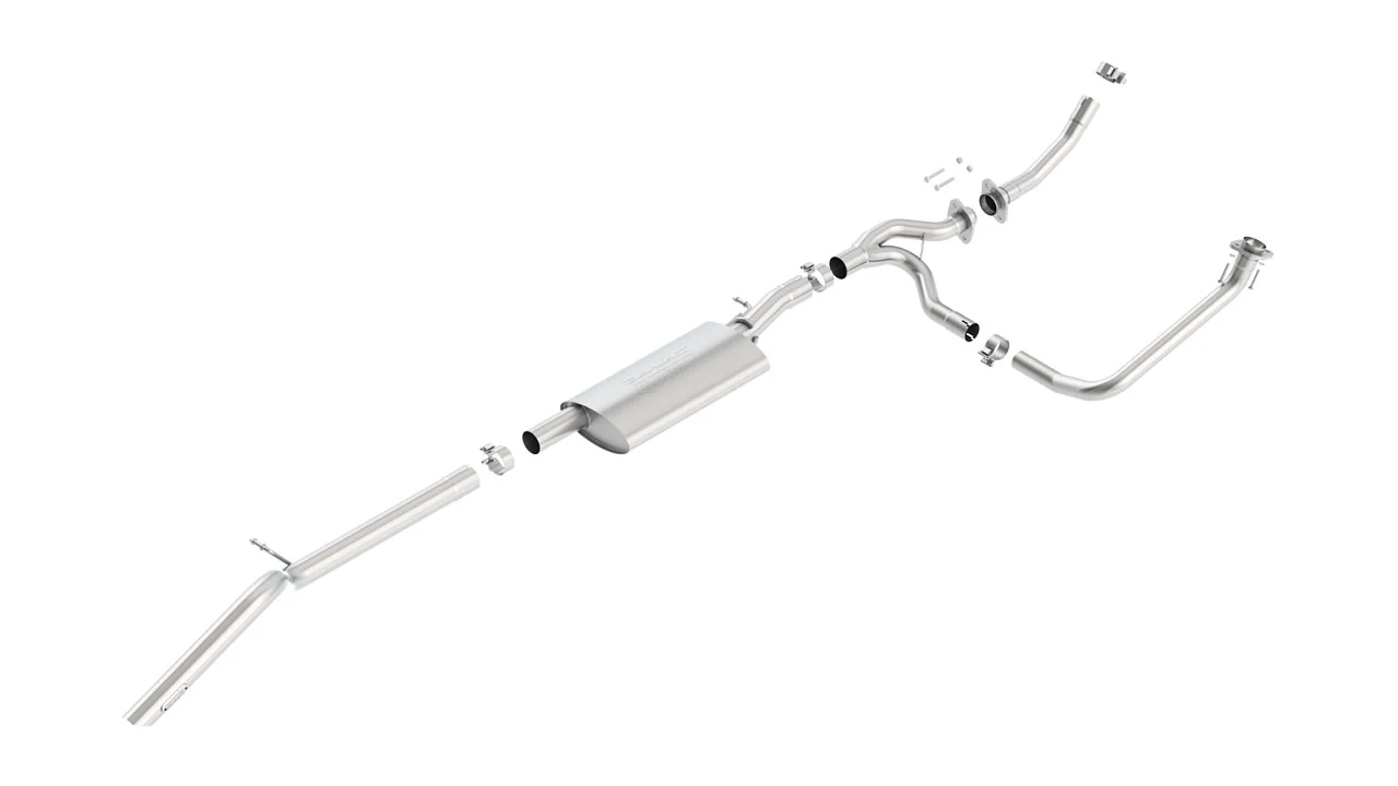 High-Clearance S-Type Cat-Back Exhaust for Jeep Wrangler 3.6L 2012-18 | #140634 | Borla