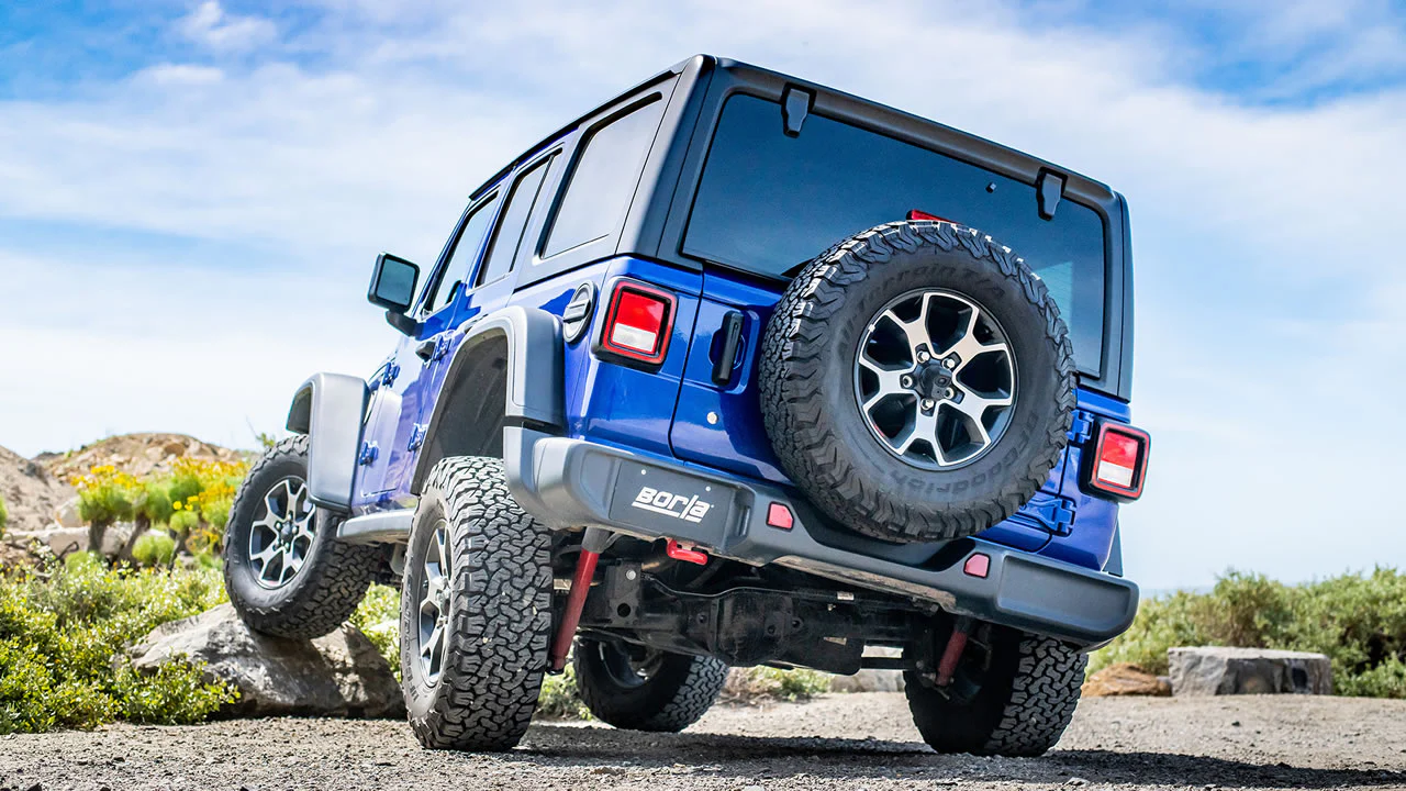 High Clearance S-Type Cat-Back Exhaust for Jeep Wrangler 2.0L 2018+ | #140787 | Borla - Image 2