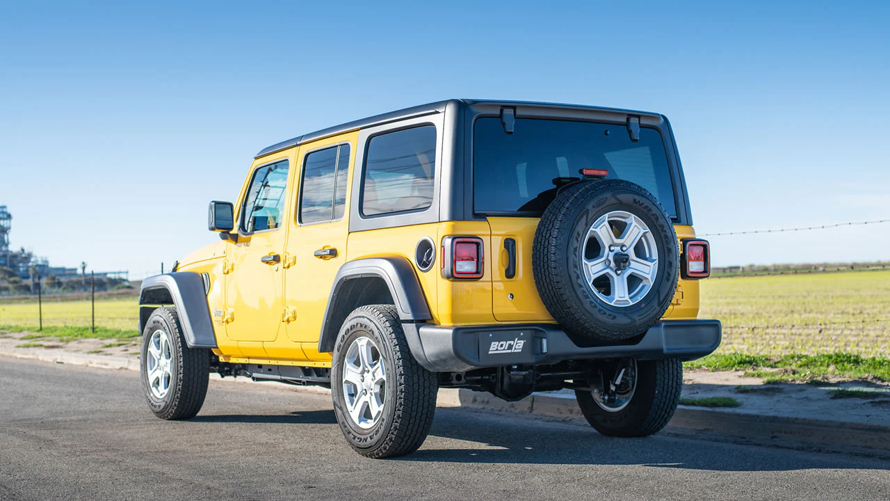 High Clearance S-Type Cat-Back Exhaust for Jeep Wrangler 3.6L 2018+ | #140829 | Borla - Image 2