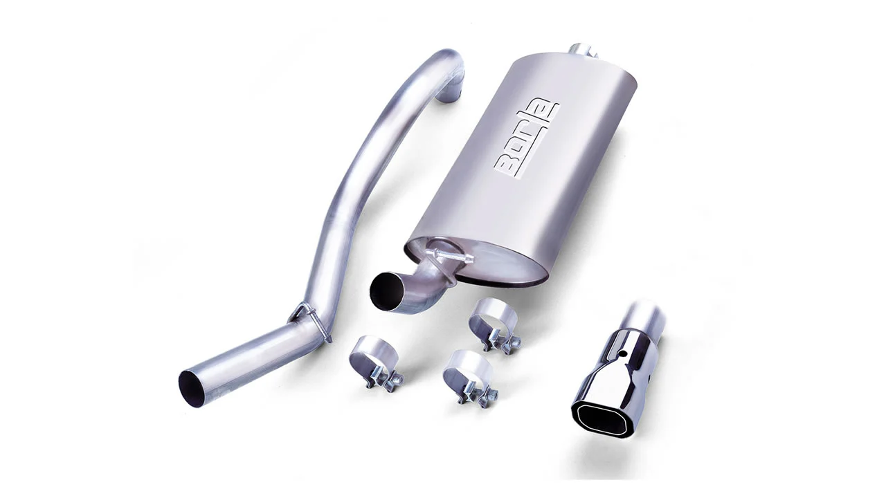 Touring Cat-Back Exhaust for Jeep Wrangler 2.5L / 4.0L 1997-99 | #14728 | Borla