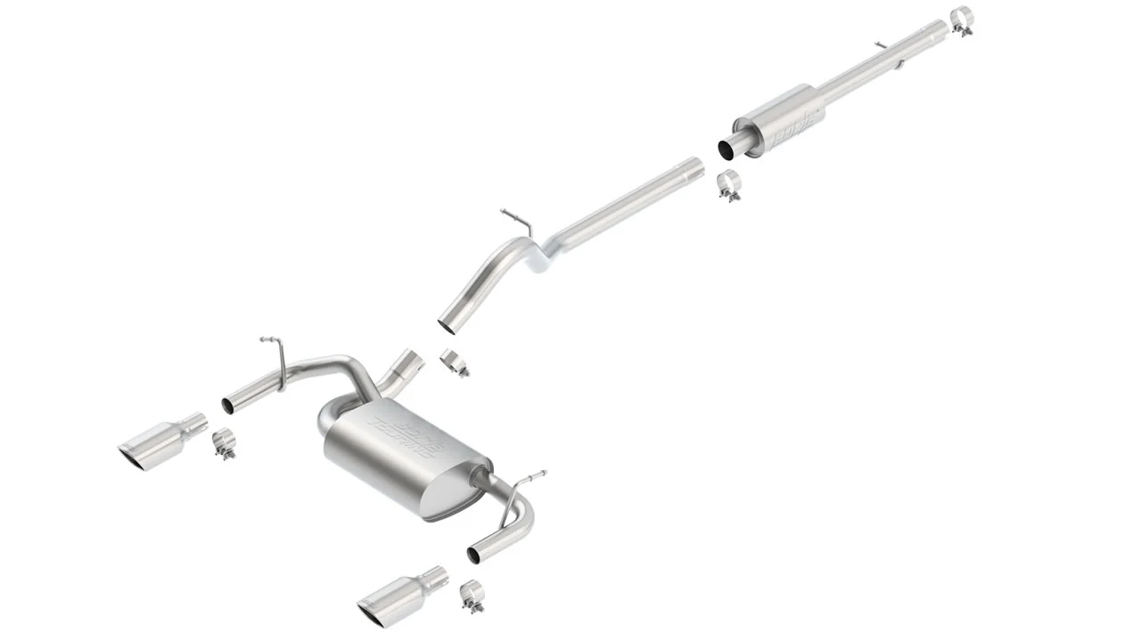 Touring Cat-Back Exhaust for Jeep Wrangler 3.6L 2012-18 | #140459 | Borla