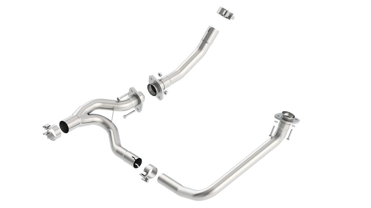 High Clearance Y-Pipe for Jeep Wrangler 3.6L 2012-18 | #60595 | Borla