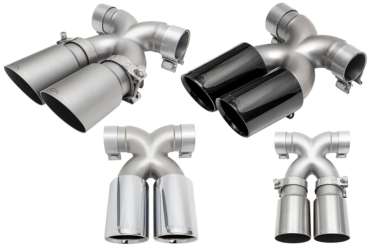 Boxster/Cayman 987/981 2005-16 Bolt-On X-Pipe with Slash Cut Signature Satin Tips | #SO.POR.XT.SLT | Soul Performance - Image 5