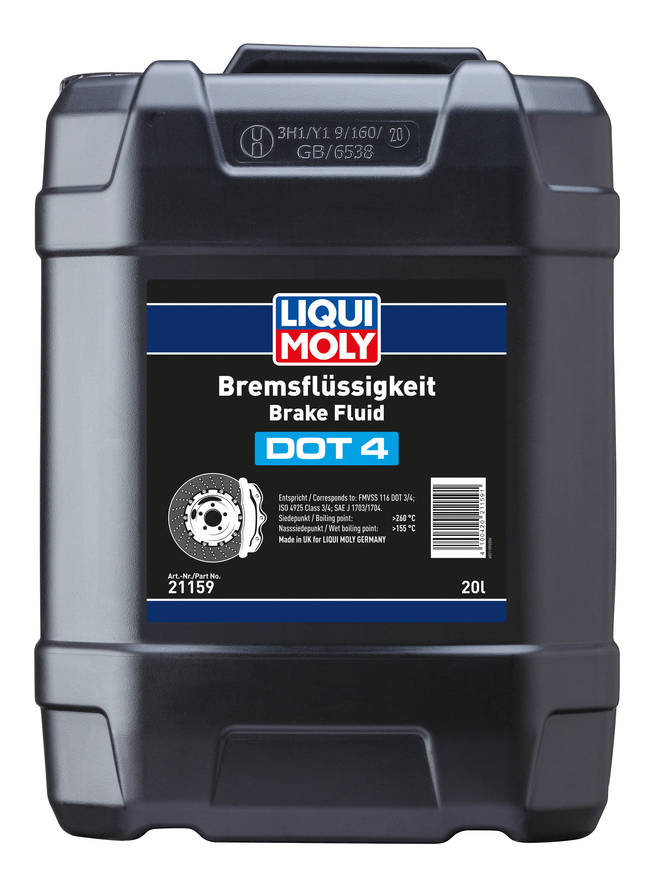Brake Fluid DOT 4 20ltr - 21159 | Liqui Moly