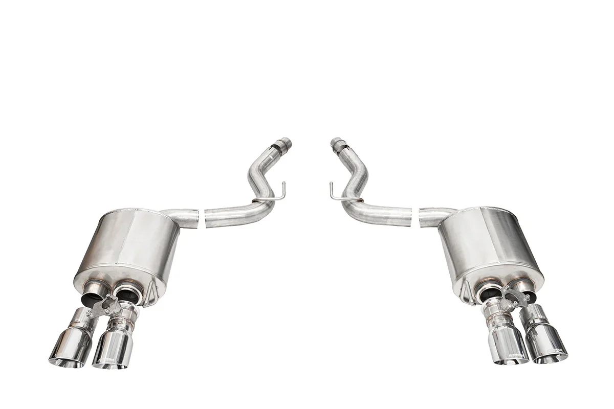 Sport Axle-Back Exhaust Chrome/Black Tips for Mustang GT 2024+ | #21261/#21262 | Corsa Performance