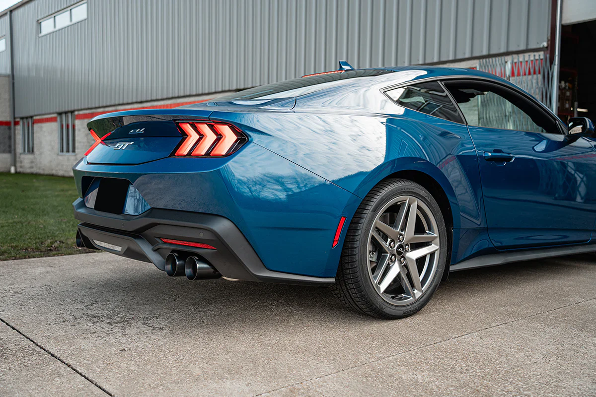 Sport Axle-Back Exhaust Chrome/Black Tips for Mustang GT 2024+ | #21261/#21262 | Corsa Performance - Image 8