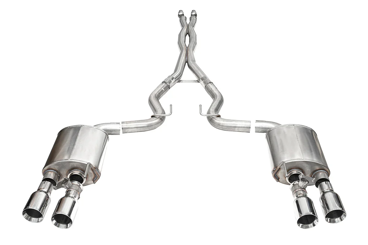 Xtreme Cat-Back Exhaust Chrome/Black Tips for Mustang Dark Horse 2024+ | #21265/#21266 | Corsa Performance - Image 4
