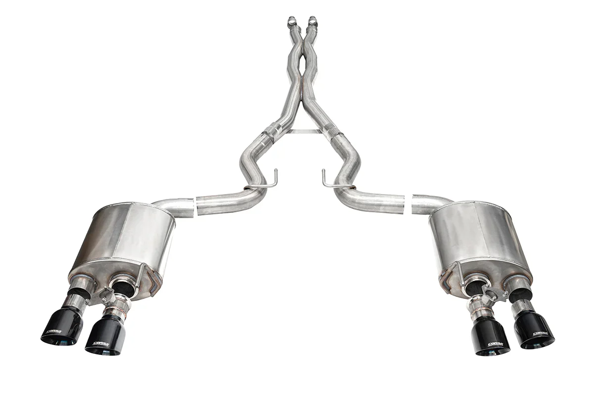 Xtreme Cat-Back Exhaust Chrome/Black Tips for Mustang Dark Horse 2024+ | #21265/#21266 | Corsa Performance - Image 7