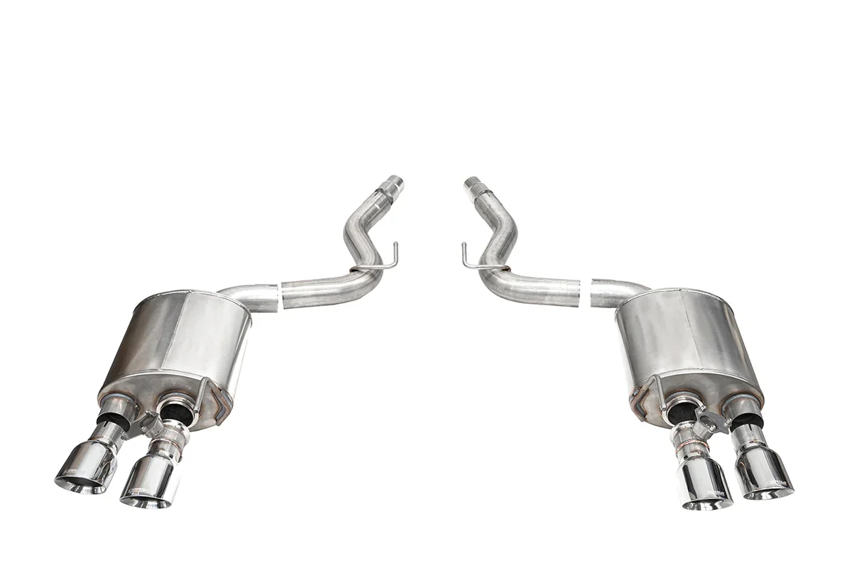 Sport Axle-Back Exhaust Chrome/Black Tips for Mustang Dark Horse 2024+ | #21267/#21268 | Corsa Performance