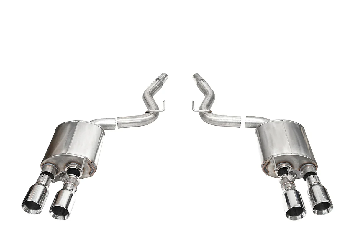 Sport Axle-Back Exhaust Chrome/Black Tips for Mustang Dark Horse 2024+ | #21267/#21268 | Corsa Performance - Image 4